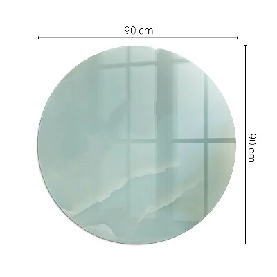 Kaljeno staklo za kamin krug Nježni mramorni uzorak