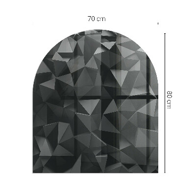 Podloga za kaminske peći poluovalni Trodimenzionalna geometrija