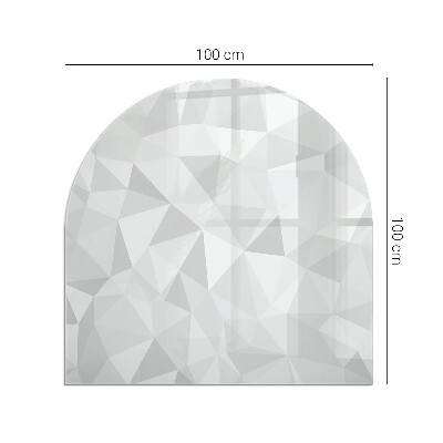 Podloga za kaminske peći poluovalni Apstraktni geometrijski uzorak