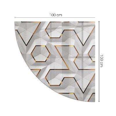 Podloga za kamin četvrt Geometrijski 3D uzorak