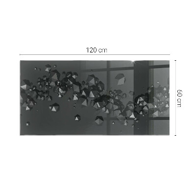 Podloga za kamin pravokutan Apstraktni oblak čvrstih tvari
