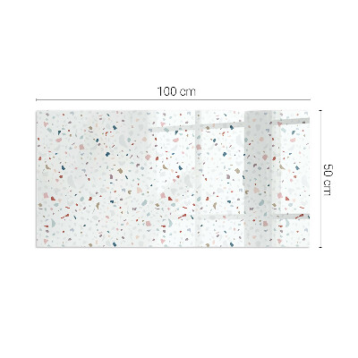Staklo ispod kamina pravokutan Uzorak s malim oblicima