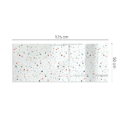 Staklo ispod kamina pravokutan Uzorak s malim oblicima