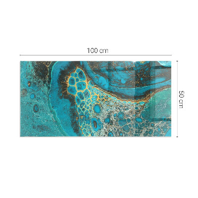 Podloga za kamin pravokutan Apstraktni organski uzorak