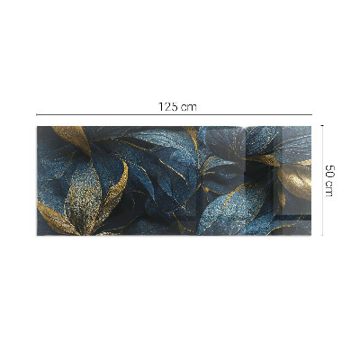 Podloga za kamin pravokutan Elegantno lišće u teksturi