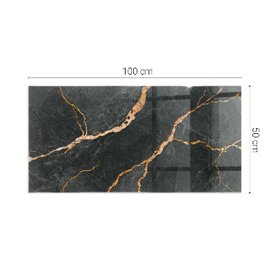 Podloga za kamin pravokutan Elegantni mramor s žilama