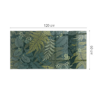 Podloga za kamin pravokutan Biljni motivi s leptirima