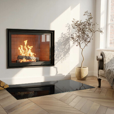 Staklo ispod kamina pravokutan Boja tamnog grafita