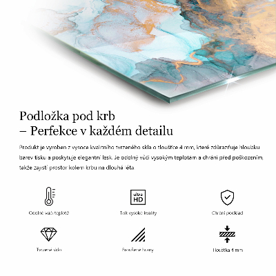 Podloga za kamin pravokutan Siva boja