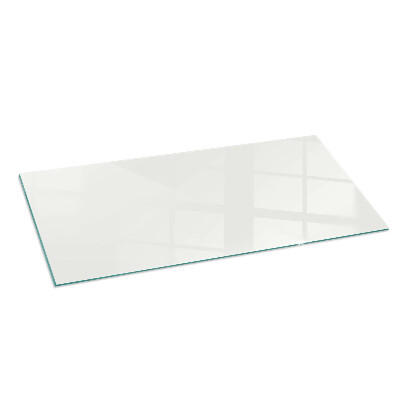 Staklo ispod kamina pravokutan Boja slonovače