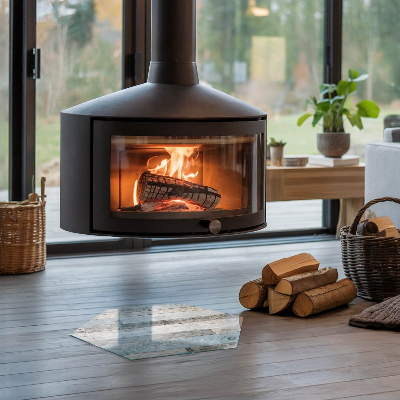 Kaljeno staklo za kamin šesterokutni Boje ploča u raznim nijansama