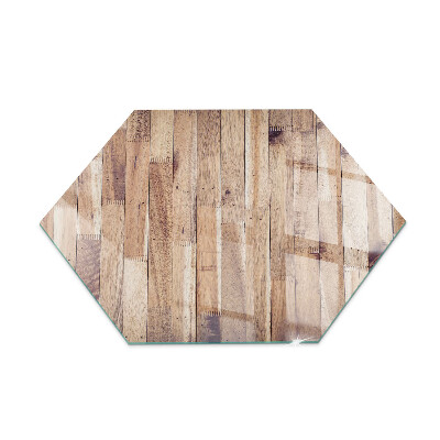 Podna ploča za peći i kamine šesterokutni Drveni uzorak u geometrijskom rasporedu