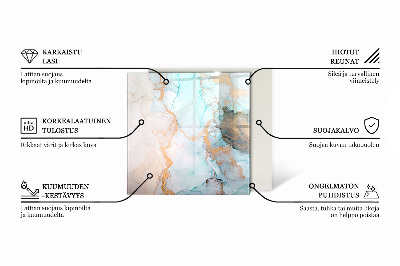 Podna ploča za peći i kamine šesterokutni Nježni uzorci lišća