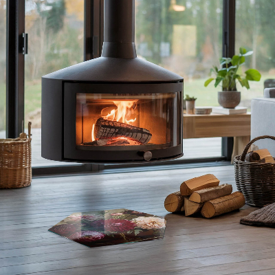 Podloga ispod kamina šesterokutni Cvjetni detalj u punom cvatu