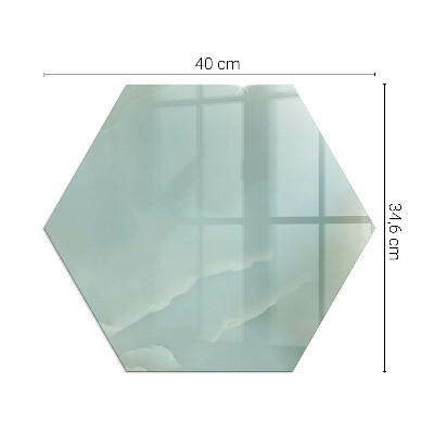 Podloga za kamin šesterokutni Mramorni motiv u suptilnim tonovima