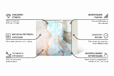 Podloga ispod kamina šesterokutni Boja Tamnoplava