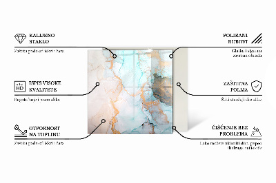 Podna ploča za peći i kamine šesterokutni Smeđa boja