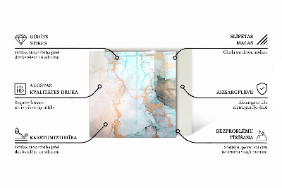 Kaljeno staklo za kamin šesterokutni Siva boja