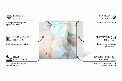 Kaljeno staklo za kamin šesterokutni Svijetlo kremasta boja