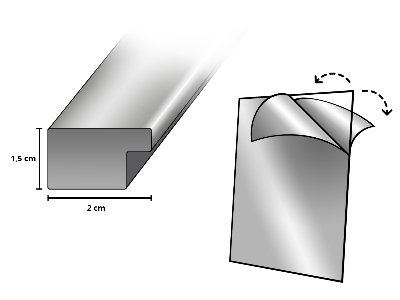 Okvir za poster bijeli 60x80 cm