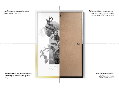 Okvir za poster srebrni 50x70 cm