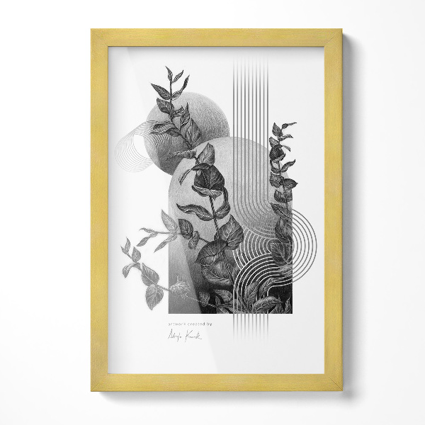 Okvir za poster zlatni 20x30 cm