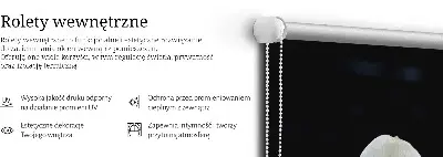 Unutarnja rolo zavjesa Orhideje i elegancija