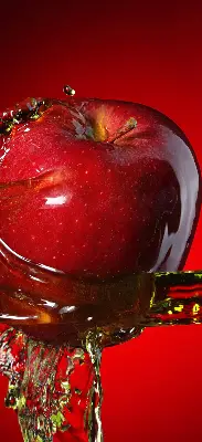 Unutarnja prozorska rolo zavjesa Crvena jabuka u dubinama