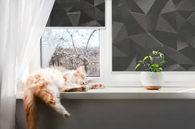 Unutarnja rolo zavjesa Crni origami