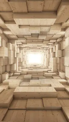 Unutarnja prozorska rolo zavjesa 3D drvena rupa