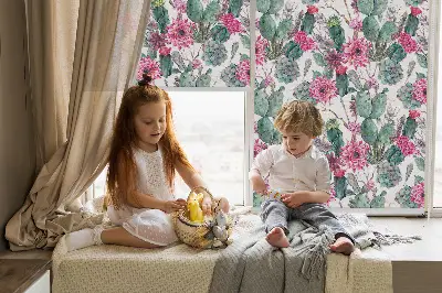 Unutarnja rolo zavjesa Cvijet kaktusa