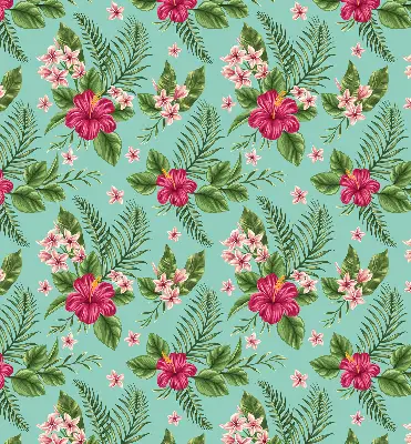 Platnena rolo zavjesa Egzotične biljke