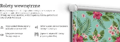 Platnena rolo zavjesa Egzotične biljke
