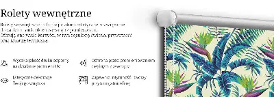 Rolo zavjesa za prozor Tropske biljke
