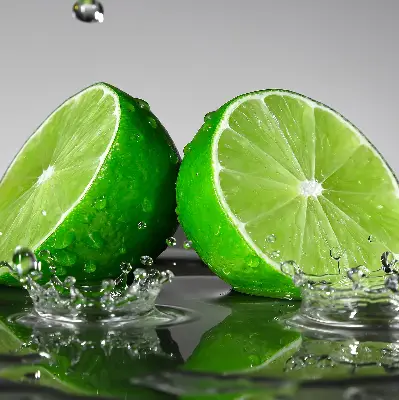 Rolo zavjesa za balkonska vrata Limete u vodi