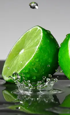 Rolo zavjesa za balkonska vrata Limete u vodi