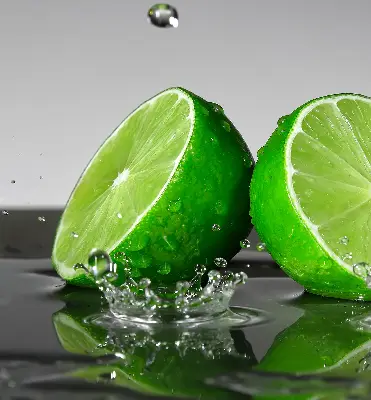 Rolo zavjesa za balkonska vrata Limete u vodi