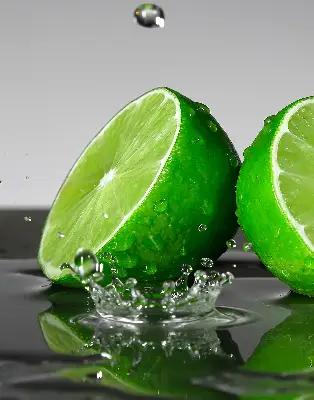Rolo zavjesa za balkonska vrata Limete u vodi