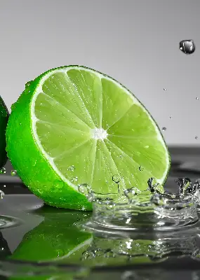 Rolo zavjesa za balkonska vrata Limete u vodi