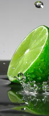 Rolo zavjesa za balkonska vrata Limete u vodi