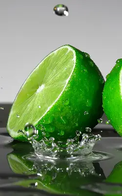 Rolo zavjesa za balkonska vrata Limete u vodi