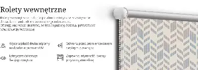 Platnena rolo zavjesa Prugasta jela