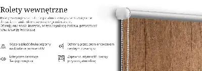 Rolo zavjesa za balkonska vrata Drvo
