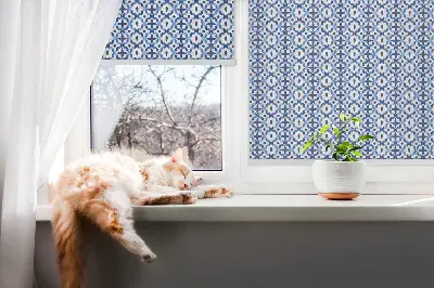 Unutarnja rolo zavjesa za prozor Plavi oblici