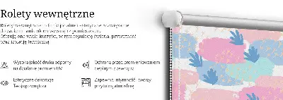 Platnena rolo zavjesa Tragovi na obojenoj pozadini