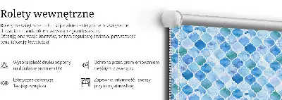 Unutarnja rolo zavjesa za prozor Uzorak lampe