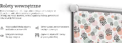 Rolo zavjesa za prozor Crne točkaste mrlje