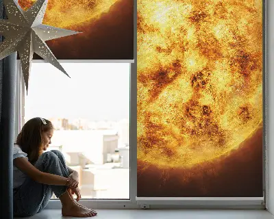 Unutarnja prozorska rolo zavjesa Žuta mreža