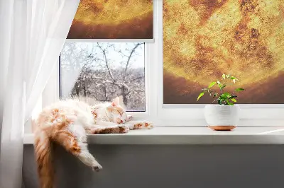 Unutarnja prozorska rolo zavjesa Žuta mreža