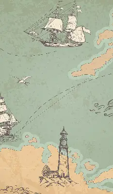 Unutarnja rolo zavjesa Karta oceana